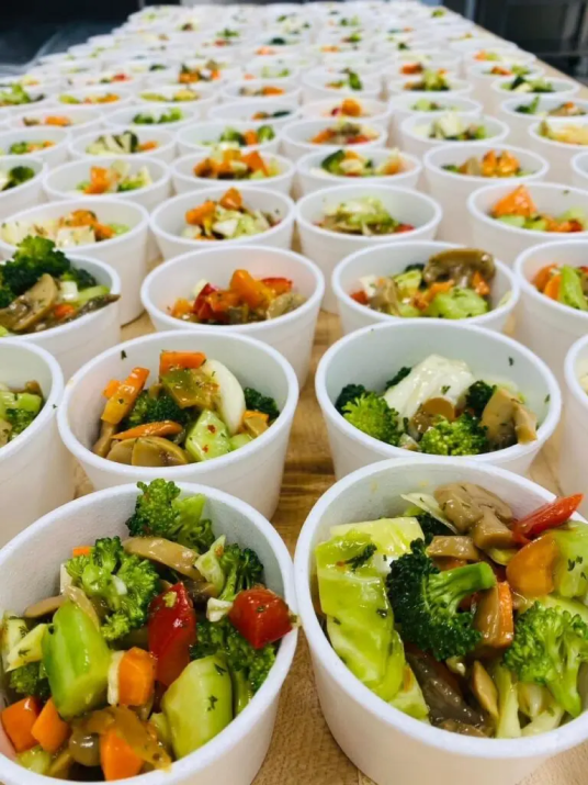 Broccoli-mushroom-salad