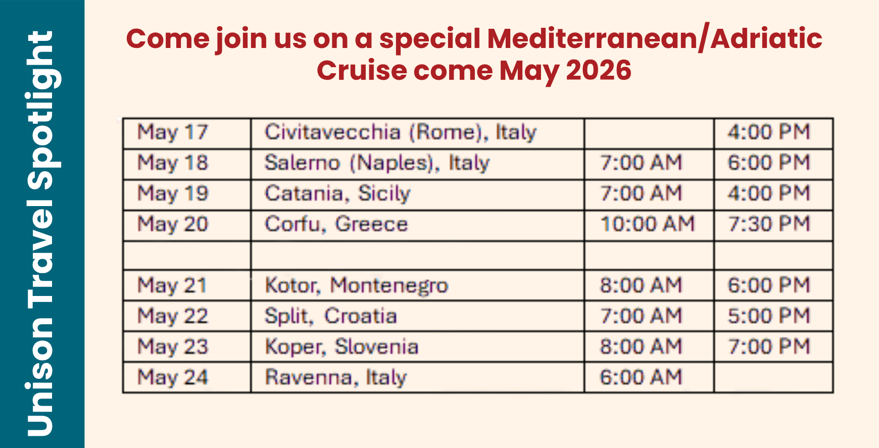 Mediterranean  Adriatic Cruise 16 page
