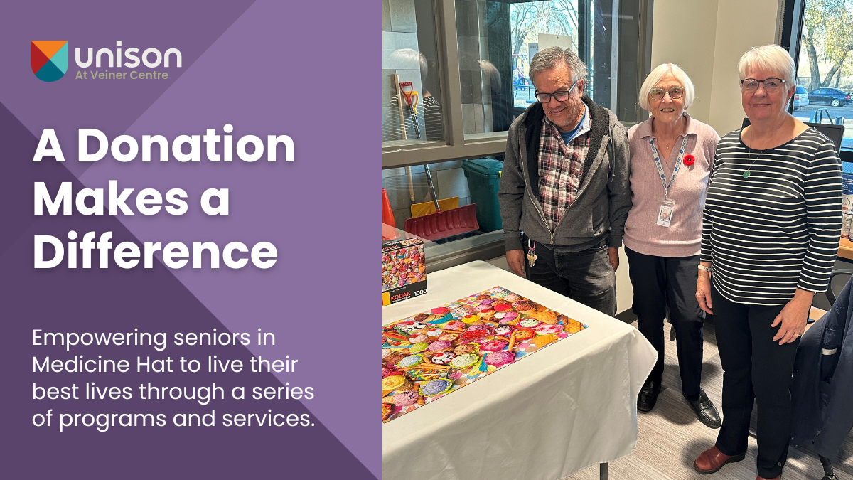 Veiner Centre donation banner