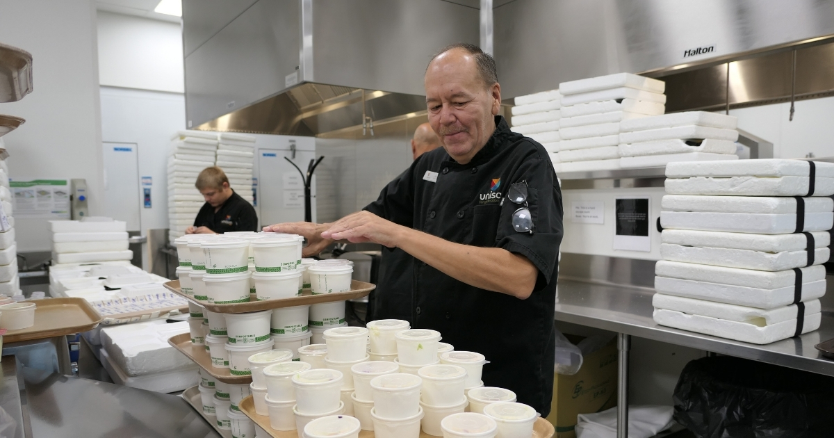Meals and outreach programming at Veiner Centre.