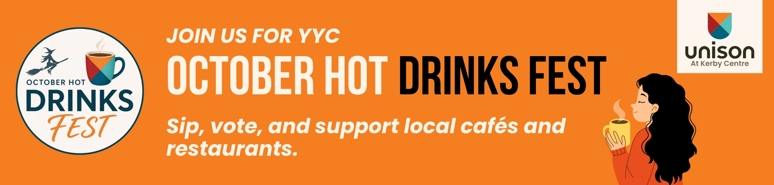 YYC October Hot Drinks Fest banner