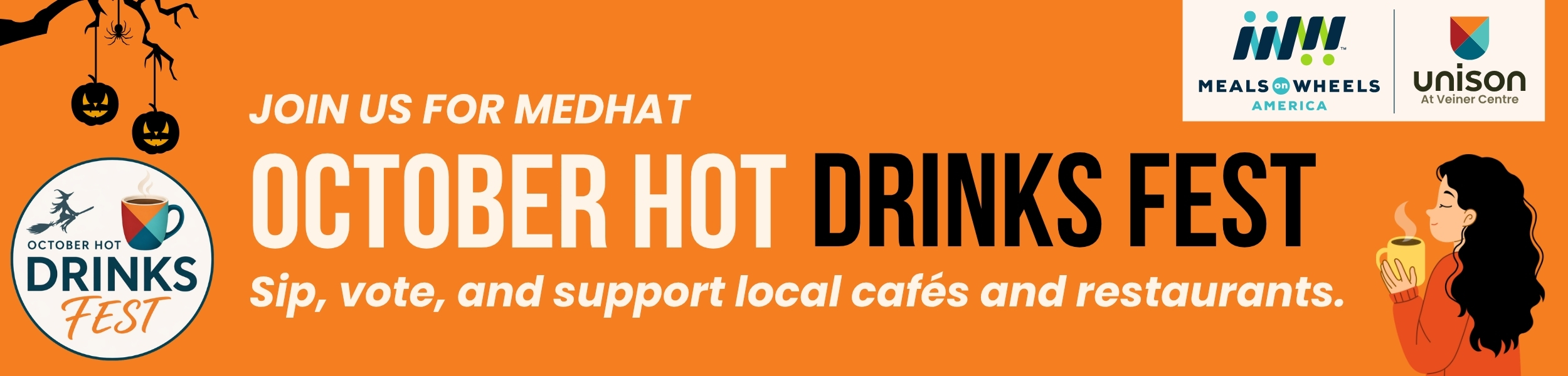 MedHat October Hot Drinks Fest banner