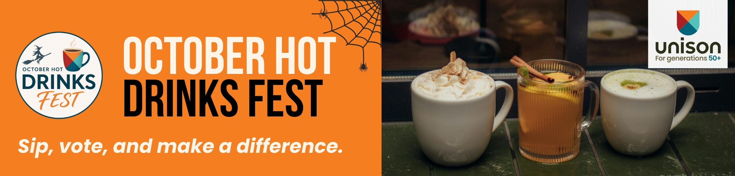 October Hot Drinks Fest banner