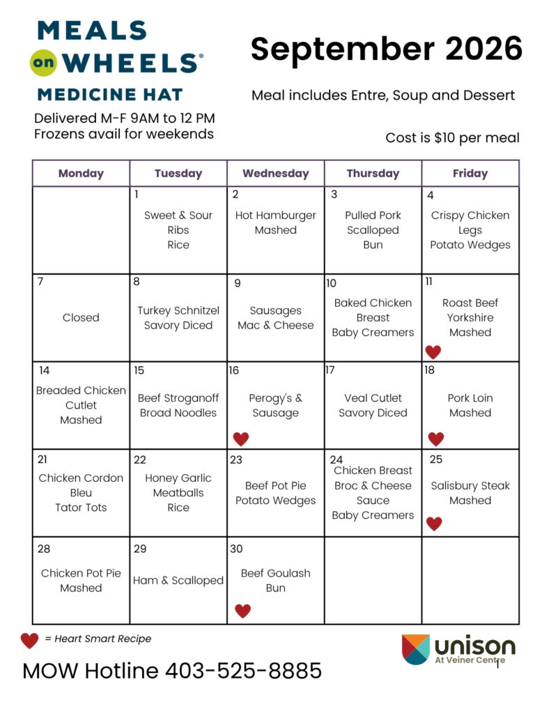 MOW July menu preview.