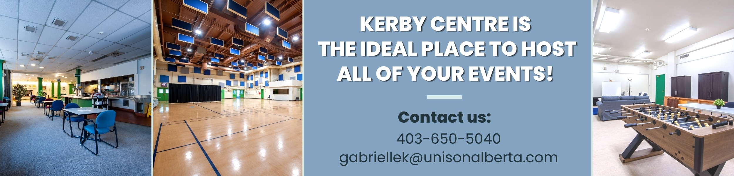 Kerby Centre Rentals banner